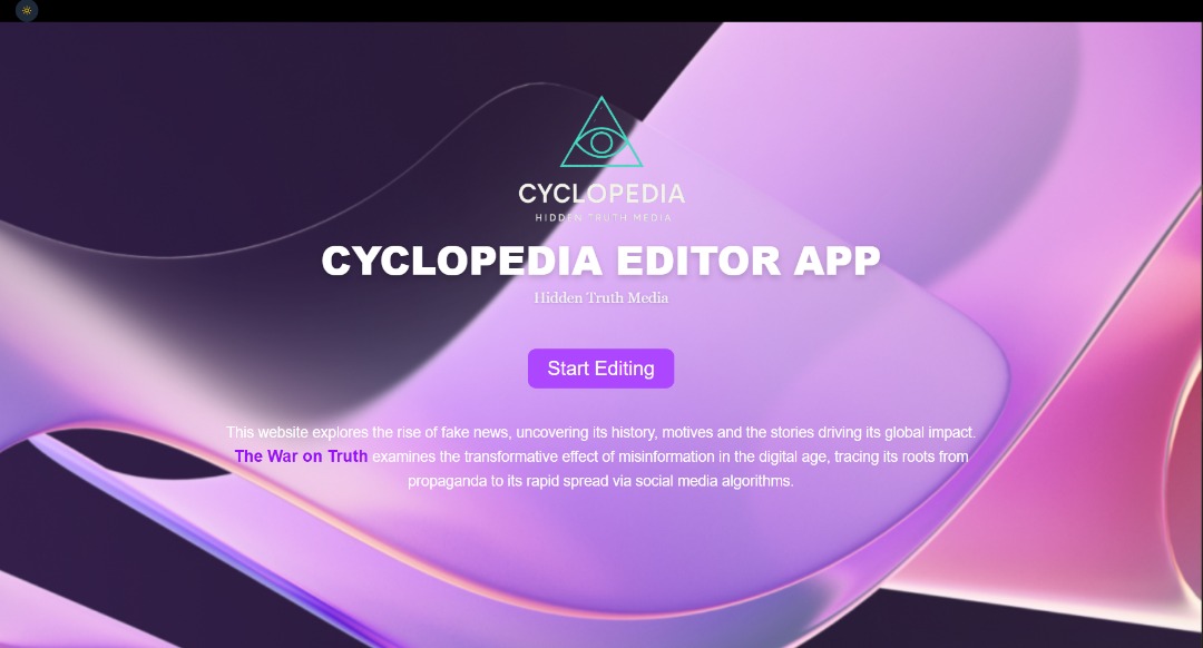 Cyclopedia Editor App